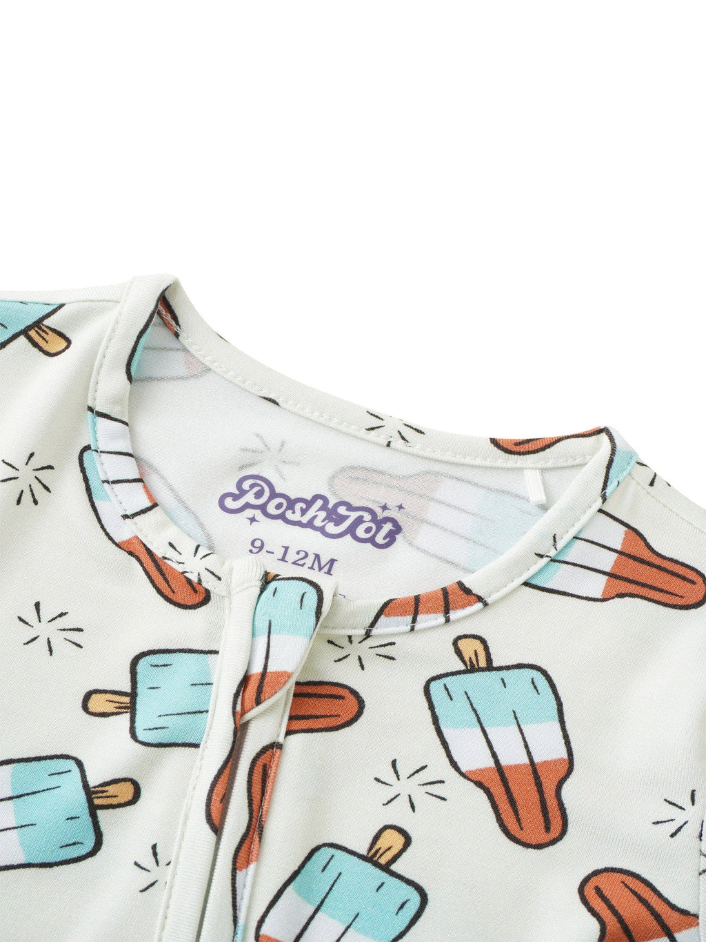 PoshTOT Popsicles Bamboo Baby Convertible Zippy Romper