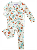PoshTOT Popsicles Bamboo Baby Convertible Zippy Romper