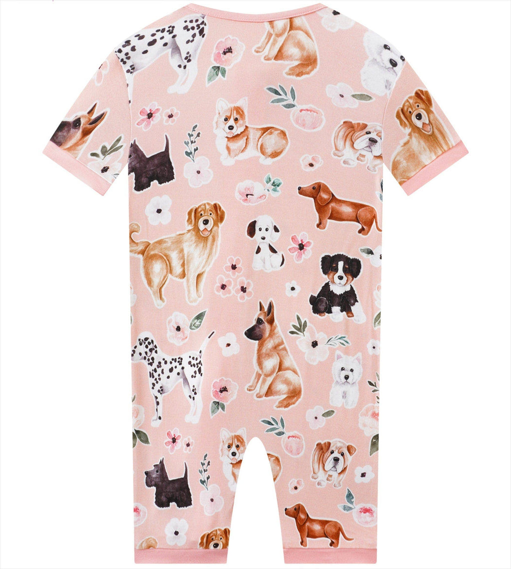 Posh TOT Pups & Petals Bamboo Shorty Romper  CINCO DE MAYO PROMO - FINAL SALE