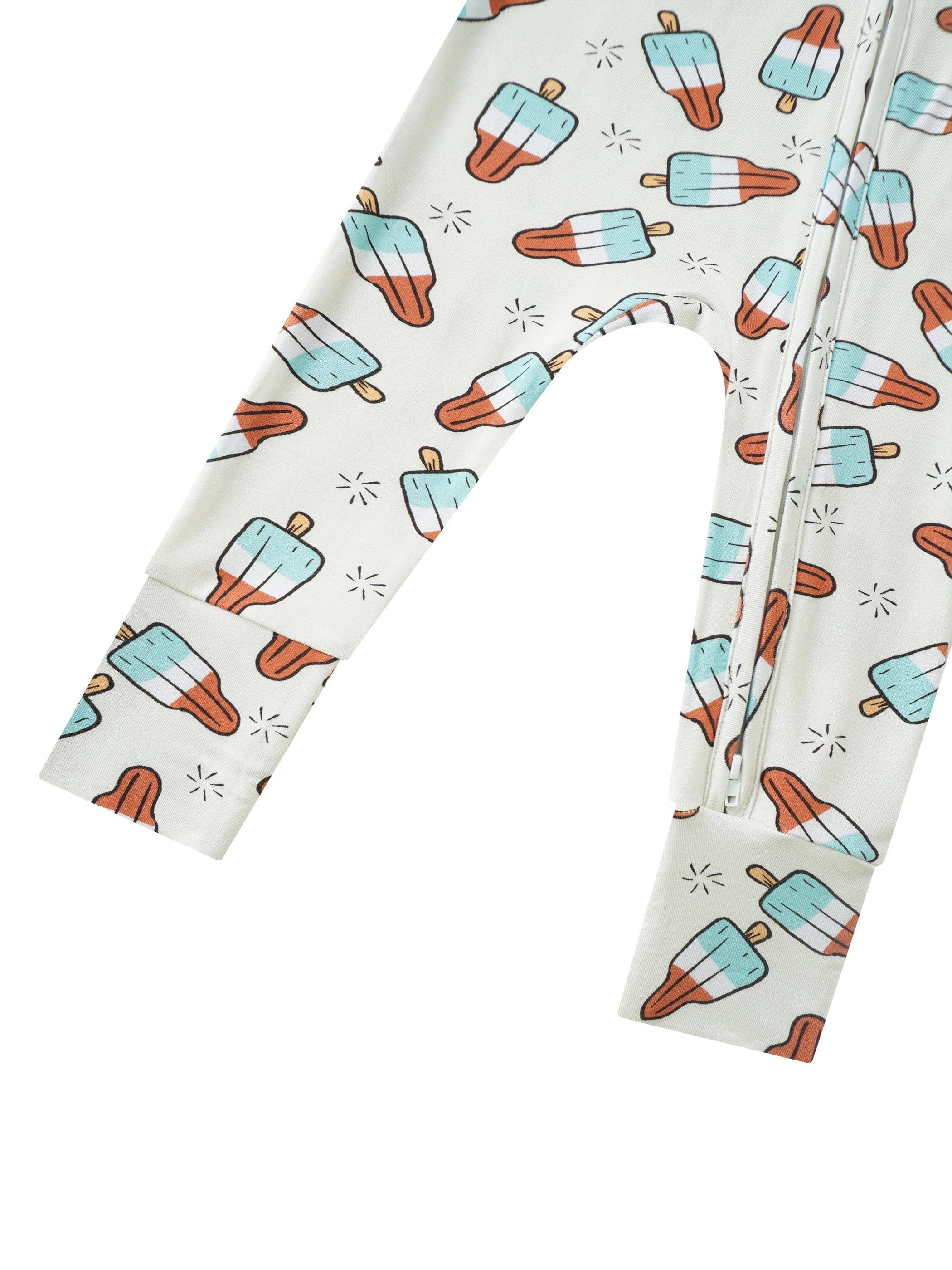 PoshTOT Popsicles Bamboo Baby Convertible Zippy Romper