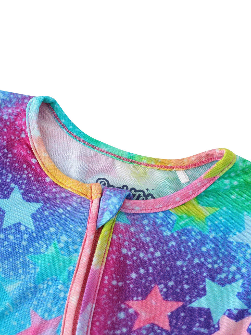 PoshTOT Colorful Stars Bamboo Baby Convertible Zippy Romper